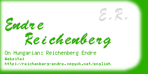 endre reichenberg business card